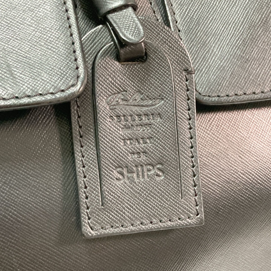 SHIPS - Boldrini Selleria SHIPS 別注 フラップ トートバッグBK SHIPS - Boldrini Selleria SHIPS 別注 フラップ トートバッグBK
