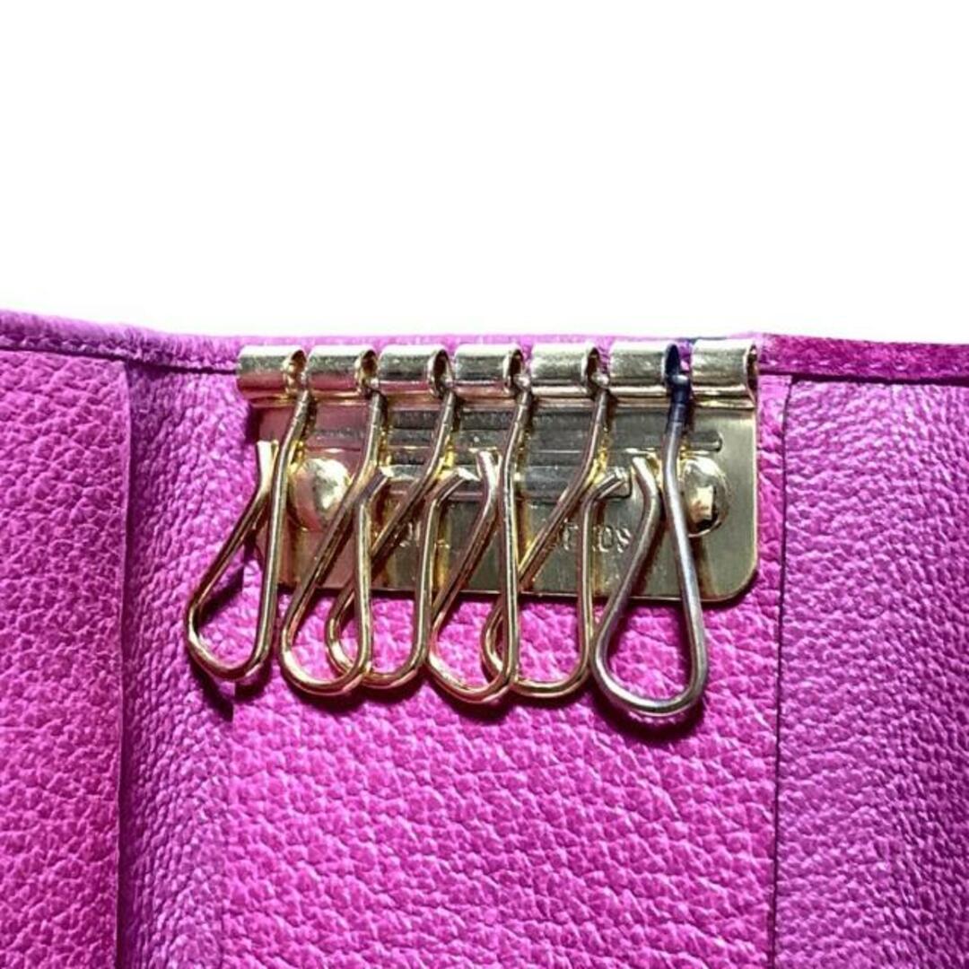 GUCCI - GUCCI(グッチ) キーケース バンブー マゼンタピンク 6連 GUCCI - GUCCI(グッチ) キーケース バンブー マゼンタピンク 6連
