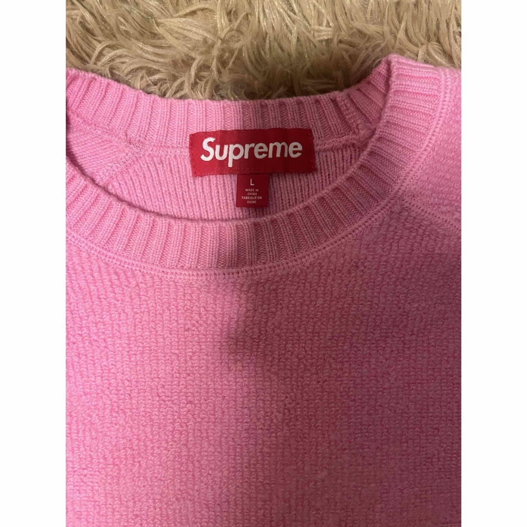 Supreme - Supreme Terry Small Box Sweater Pink Lの通販 by Supreme - Supreme Terry Small Box Sweater Pink Lの通販 by