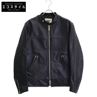 666トリプルシックス 【美品】LJM-21TF ステアハイド タイトフィット マンダリンカラー シングルライダース 38(ライダースジャケット)