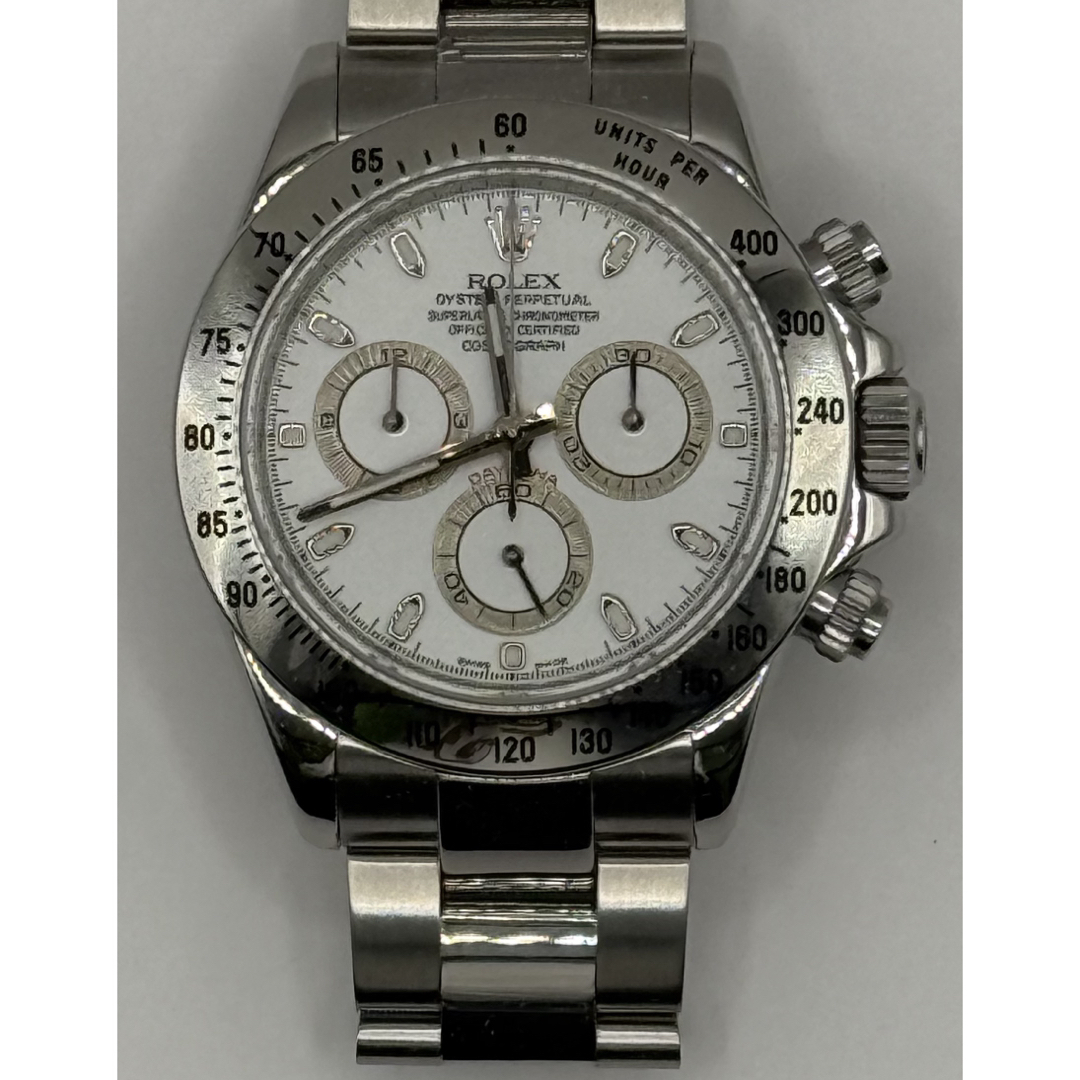 ROLEX - 超美品 ロレックス デイトナ 116520 白文字盤 保証付 ROLEX - 超美品 ロレックス デイトナ 116520 白文字盤 保証付