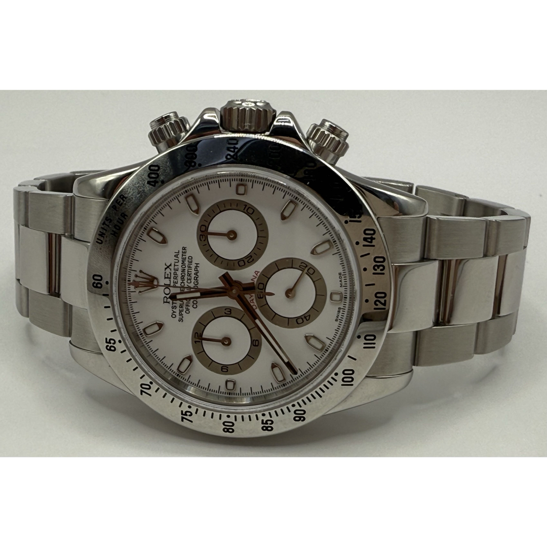 ROLEX - 超美品 ロレックス デイトナ 116520 白文字盤 保証付 ROLEX - 超美品 ロレックス デイトナ 116520 白文字盤 保証付
