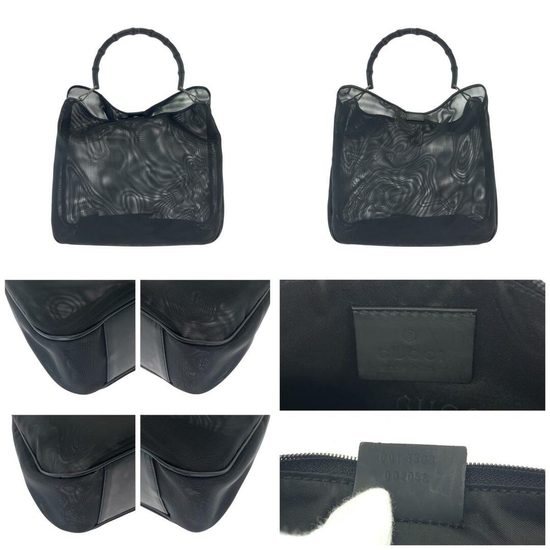 GUCCI - 美品 GUCCI グッチ バンブー メッシュ ブラック 黒 GUCCI - 美品 GUCCI グッチ バンブー メッシュ ブラック 黒