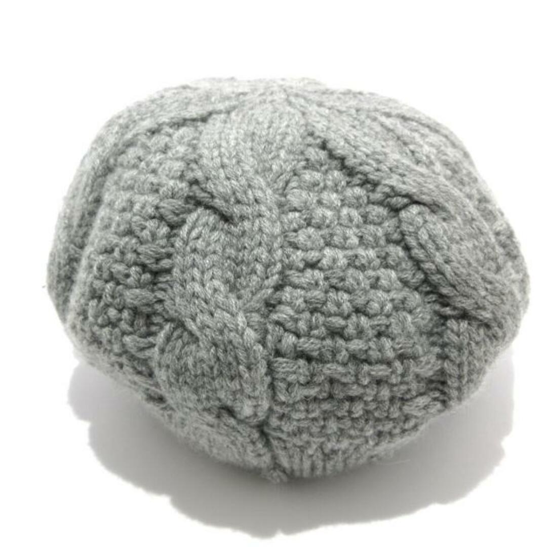 CHANEL - CHANEL(シャネル) ニット帽美品 - グレー ココマーク CHANEL - CHANEL(シャネル) ニット帽美品 - グレー ココマーク