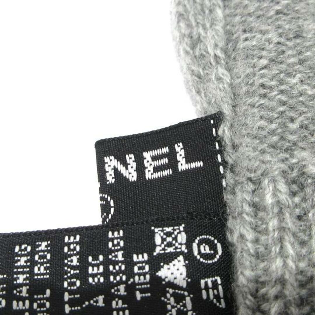 CHANEL - CHANEL(シャネル) マフラー美品 - グレー ココマーク CHANEL - CHANEL(シャネル) マフラー美品 - グレー ココマーク