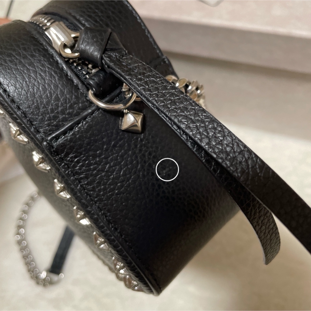 JIMMY CHOO - JIMMY CHOO ショルダーバッグ 黒 レザー スタッズ JIMMY CHOO - JIMMY CHOO ショルダーバッグ 黒 レザー スタッズ