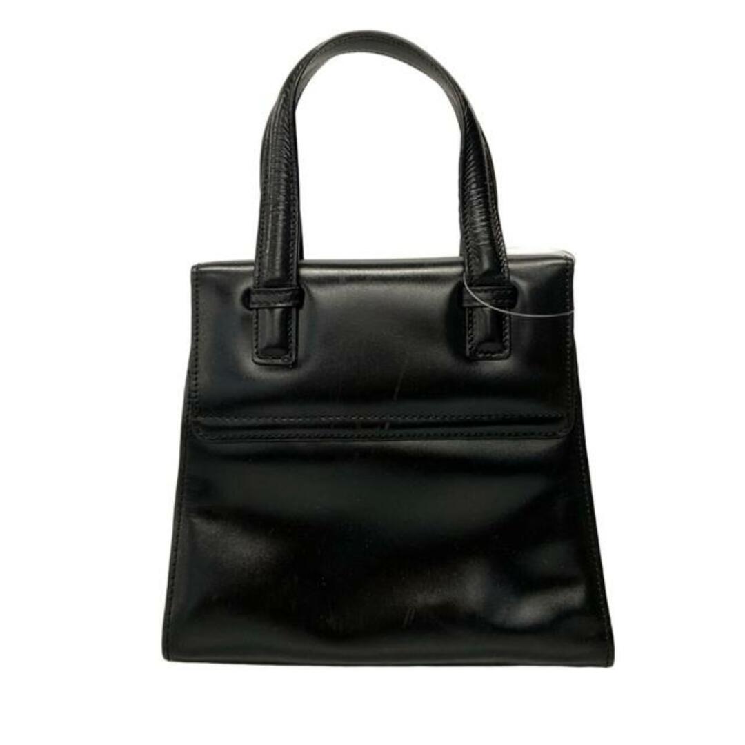 LOEWE - LOEWE(ロエベ) ハンドバッグ アナグラム 黒 レザーの LOEWE - LOEWE(ロエベ) ハンドバッグ アナグラム 黒 レザーの