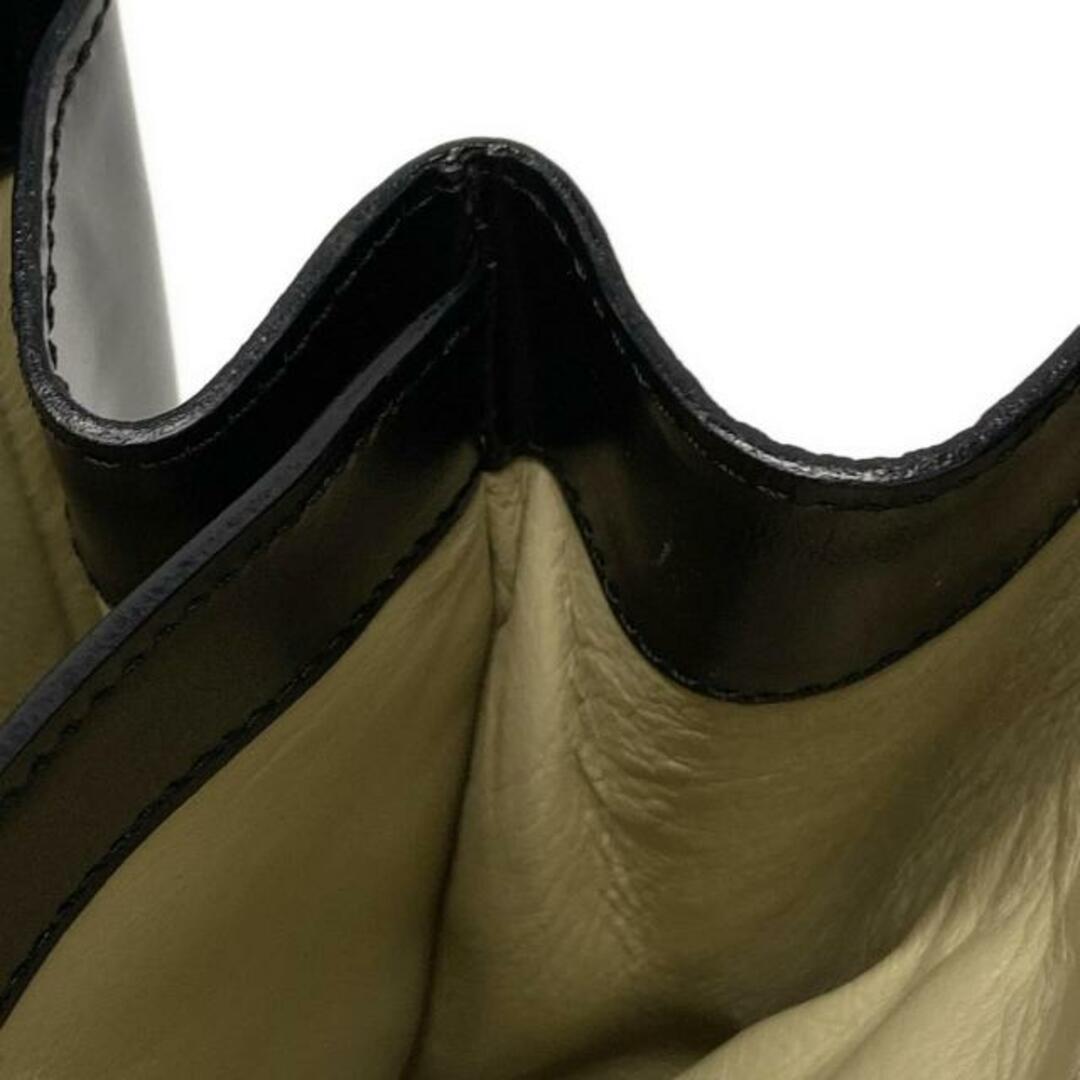 LOEWE - LOEWE(ロエベ) ハンドバッグ アナグラム 黒 レザーの LOEWE - LOEWE(ロエベ) ハンドバッグ アナグラム 黒 レザーの