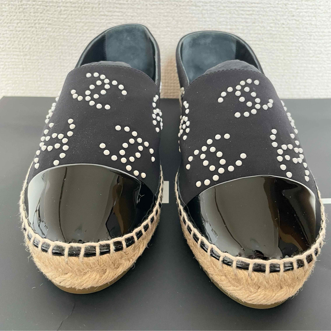 CHANEL - CHANEL☆新品未使用エスパドリーユ 黒 36限定品の通販 CHANEL - CHANEL☆新品未使用エスパドリーユ 黒 36限定品の通販