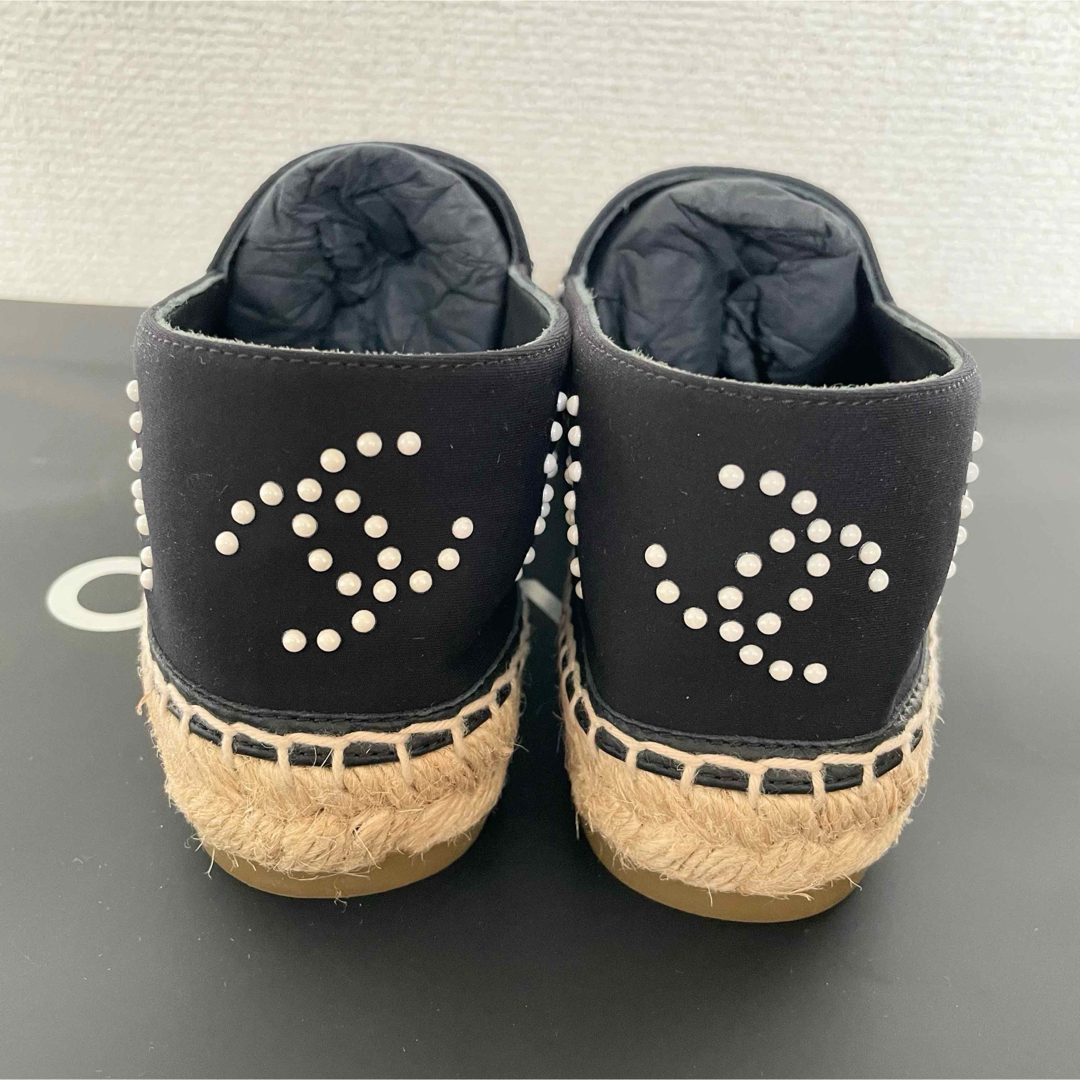 CHANEL - CHANEL☆新品未使用エスパドリーユ 黒 36限定品の通販 CHANEL - CHANEL☆新品未使用エスパドリーユ 黒 36限定品の通販