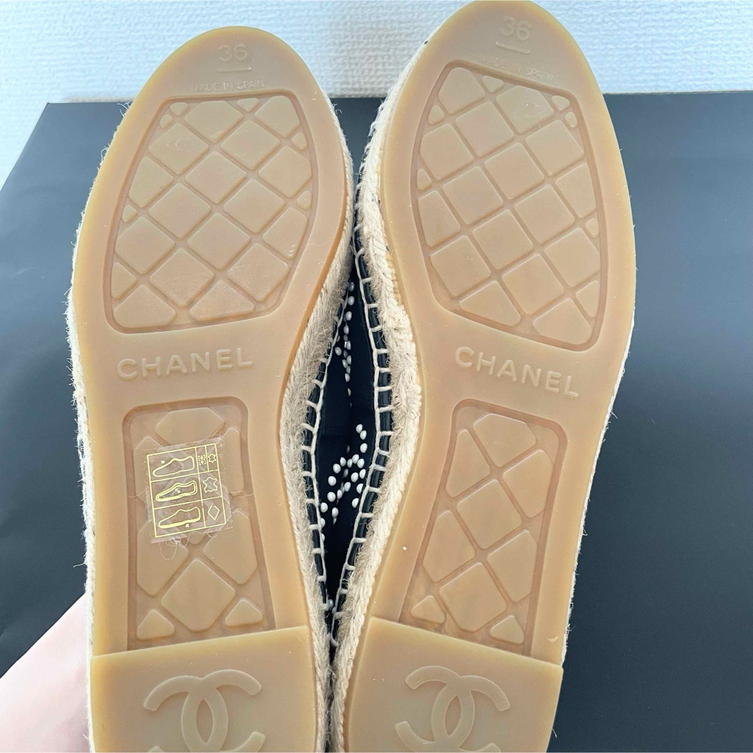 CHANEL - CHANEL☆新品未使用エスパドリーユ 黒 36限定品の通販 CHANEL - CHANEL☆新品未使用エスパドリーユ 黒 36限定品の通販
