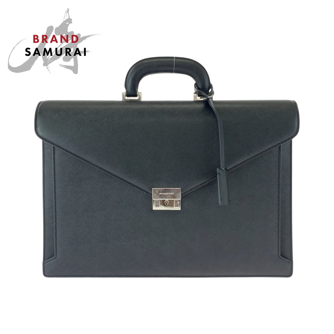 BURBERRY - 美品 BURBERRY バーバリー ブラック 黒 シルバー金具 BURBERRY - 美品 BURBERRY バーバリー ブラック 黒 シルバー金具