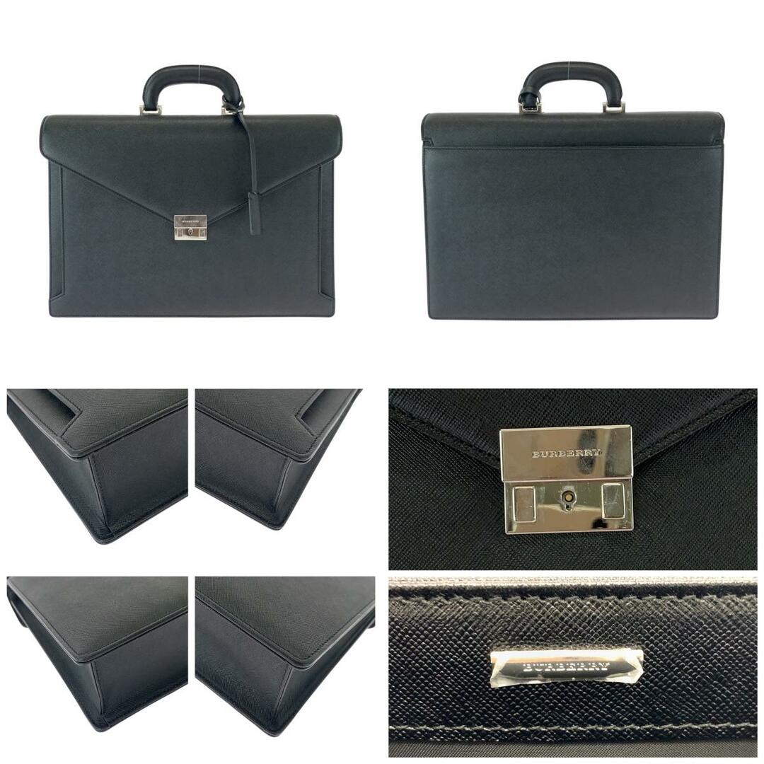 BURBERRY - 美品 BURBERRY バーバリー ブラック 黒 シルバー金具 BURBERRY - 美品 BURBERRY バーバリー ブラック 黒 シルバー金具
