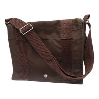 エルメス(HERMES)の　エルメス HERMES エールラインパサス ブラウン ナイロン・キャンパス メンズ ショルダーバッグ(ショルダーバッグ)