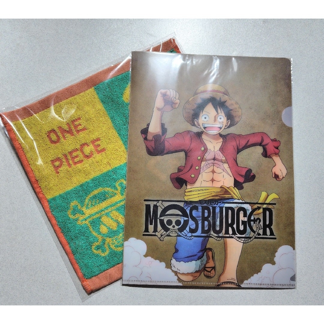 ONE PIECE - モスバーガー ワンピースコラボグッズ2点セットの ONE PIECE - モスバーガー ワンピースコラボグッズ2点セットの