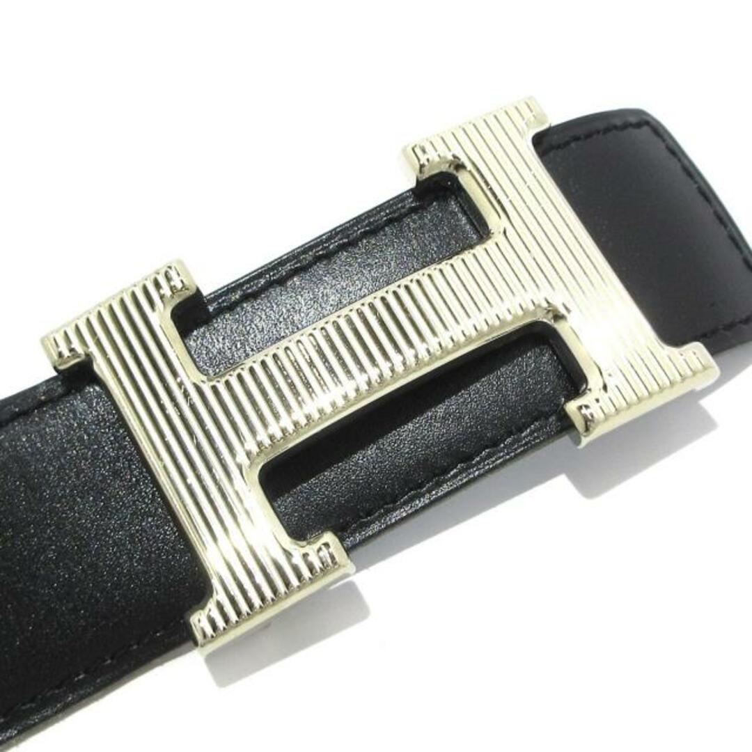 HERMES - HERMES(エルメス) ベルト 80 Hベルト ブルー×黒 HERMES - HERMES(エルメス) ベルト 80 Hベルト ブルー×黒