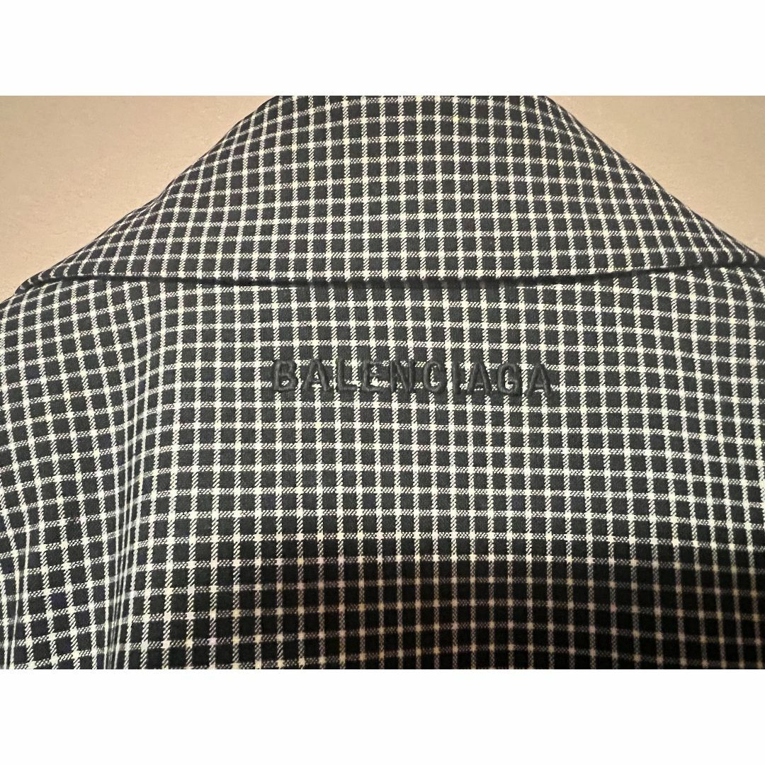 BALENCIAGA - BALENCIAGA オーバーサイズ テーラード チェック BALENCIAGA - BALENCIAGA オーバーサイズ テーラード チェック