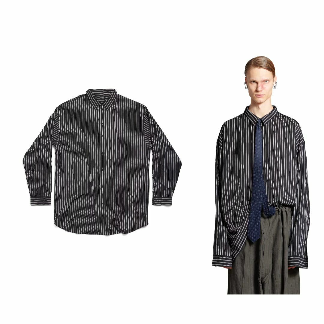 BALENCIAGA - 24AW BALENCIAGA フルイド オーバーサイズ シャツ BALENCIAGA - 24AW BALENCIAGA フルイド オーバーサイズ シャツ