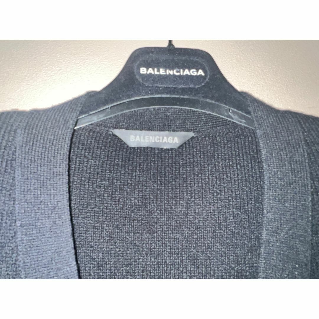 BALENCIAGA - BALENCIAGA ニット カーディガン ブラック BALENCIAGA - BALENCIAGA ニット カーディガン ブラック