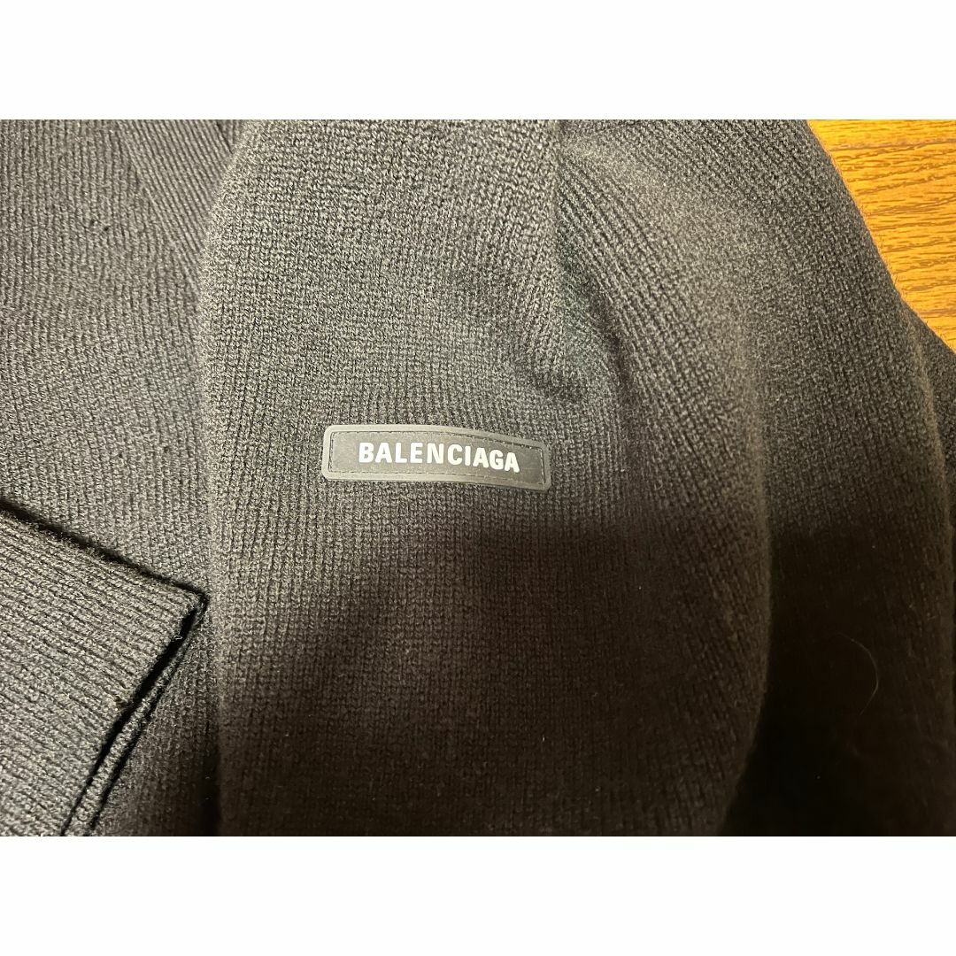 BALENCIAGA - BALENCIAGA ニット カーディガン ブラック BALENCIAGA - BALENCIAGA ニット カーディガン ブラック