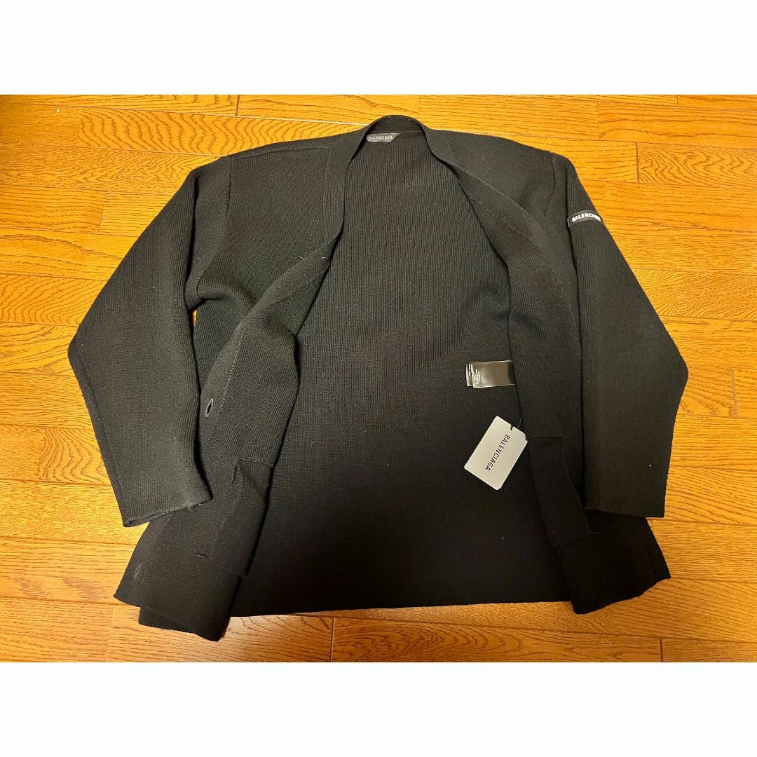 BALENCIAGA - BALENCIAGA ニット カーディガン ブラック BALENCIAGA - BALENCIAGA ニット カーディガン ブラック
