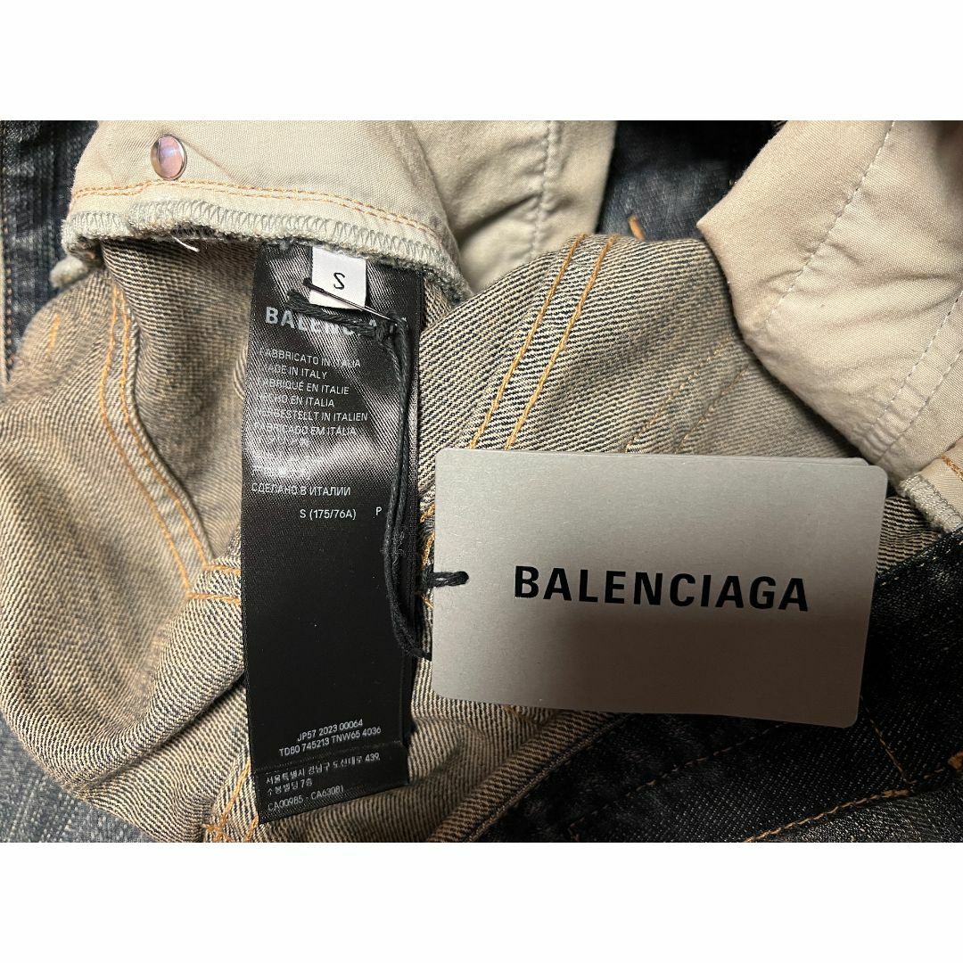 BALENCIAGA - BALENCIAGA ダメージ加工 バギー ジーンズ デニム BALENCIAGA - BALENCIAGA ダメージ加工 バギー ジーンズ デニム