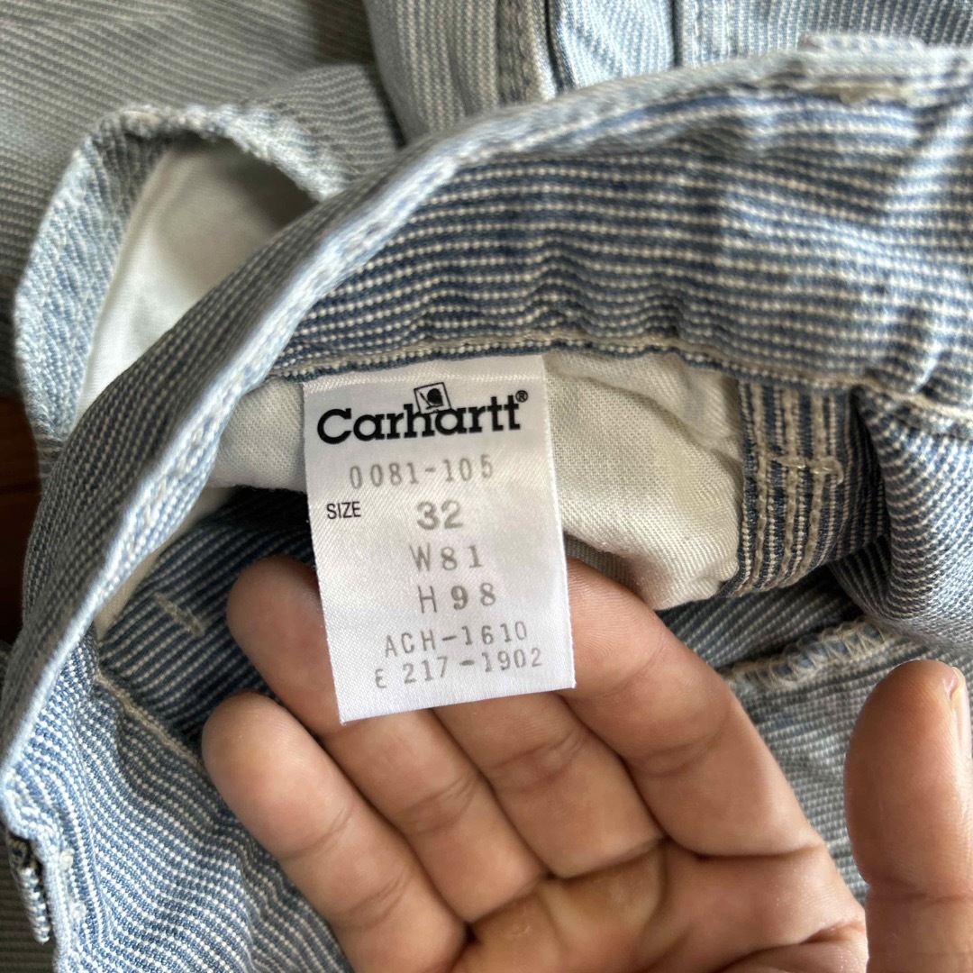 carhartt - carhartt ヒッコリーストライプデニムの通販 by carhartt - carhartt ヒッコリーストライプデニムの通販 by