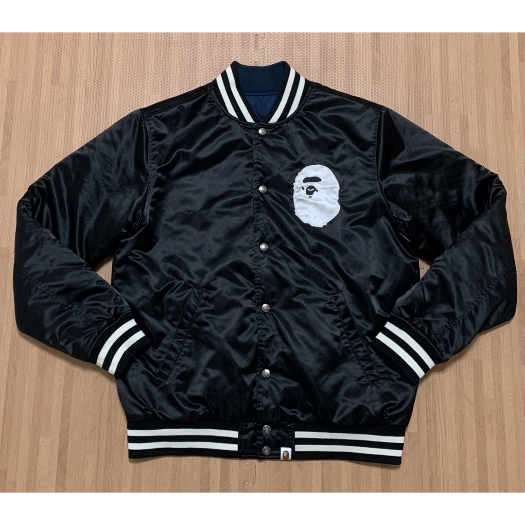 A BATHING APE - ☆激レア☆ APE リバーシブル スタジャン L A BATHING APE - ☆激レア☆ APE リバーシブル スタジャン L
