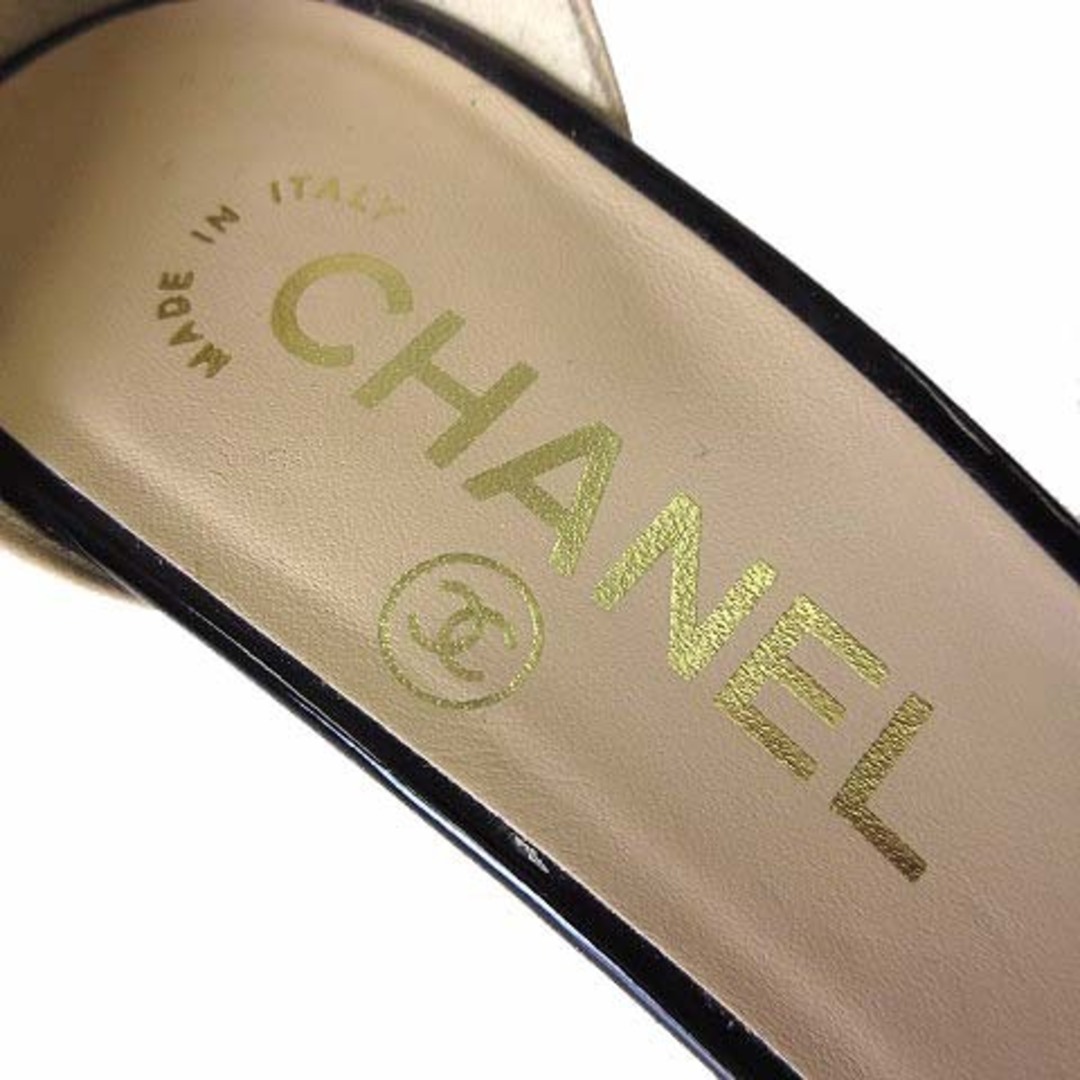 CHANEL - シャネル 18C パンプス ヒールサンダル カメリア 35.5 CHANEL - シャネル 18C パンプス ヒールサンダル カメリア 35.5