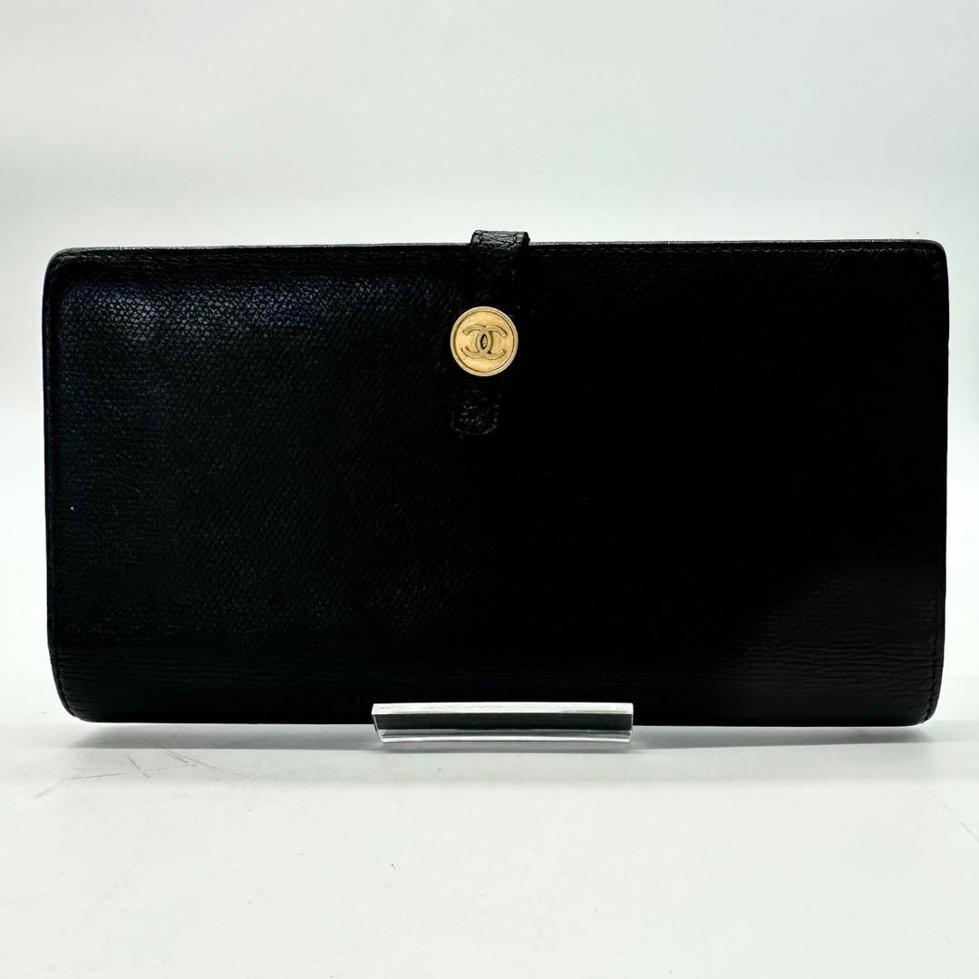 CHANEL - 美品✨ シャネル ココボタン Wホック 長財布 ココ CHANEL - 美品✨ シャネル ココボタン Wホック 長財布 ココ