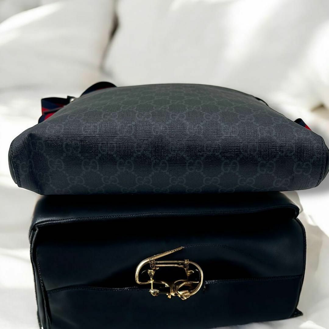 GUCCI - 【極美品】保存袋 現行 GUCCI ブラック ショルダー GG GUCCI - 【極美品】保存袋 現行 GUCCI ブラック ショルダー GG