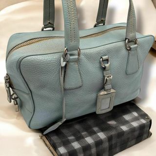 PRADA - 【人気バッグ】PRADA 青 レザー ハンドバッグ 大容量 新 PRADA - 【人気バッグ】PRADA 青 レザー ハンドバッグ 大容量 新