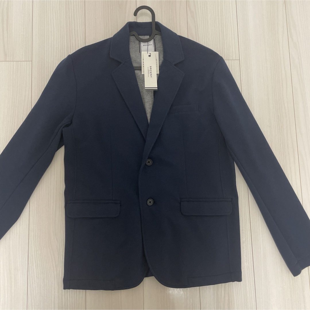 BROWNY - 新品✨ テーラードジャケット ネイビー L ジャケット BROWNY - 新品✨ テーラードジャケット ネイビー L ジャケット