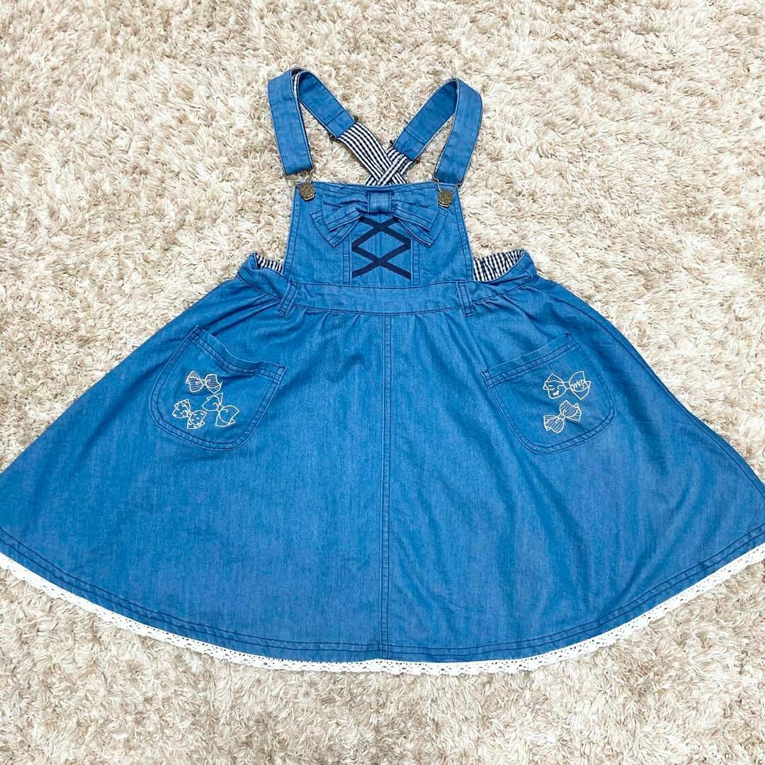 mezzo piano - メゾピアノ140 春夏物ワンピース 平成レトロ 女児 mezzo piano - メゾピアノ140 春夏物ワンピース 平成レトロ 女児
