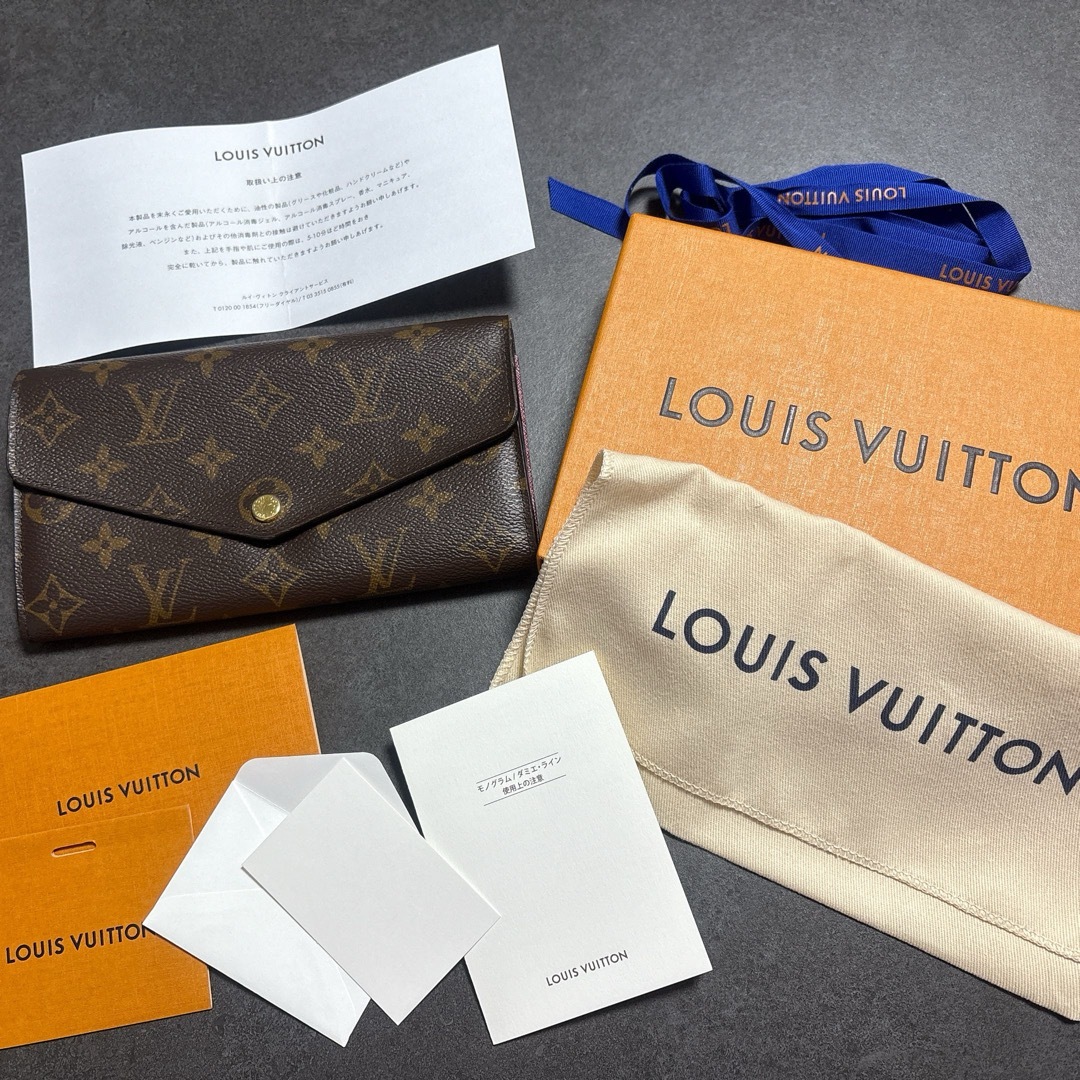 LOUIS VUITTON - ルイヴィトン ポルトフォイユ サラ フューシャ LOUIS VUITTON - ルイヴィトン ポルトフォイユ サラ フューシャ