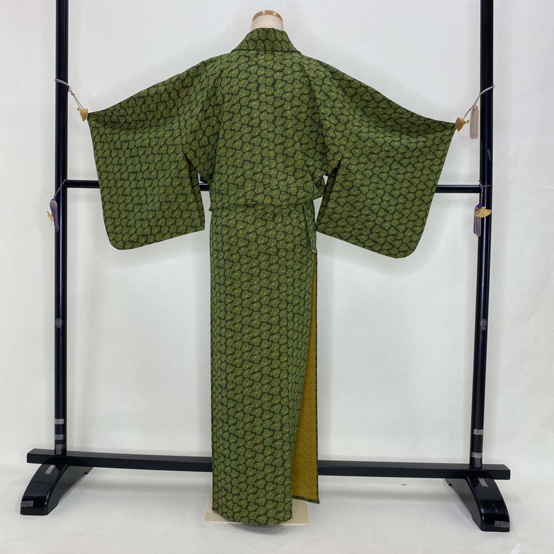 小紋 単衣 洗える着物 裄63.2 身丈153.5 お洒落着 普段着 小紋 単衣 洗える着物 裄63.2 身丈153.5 お洒落着 普段着