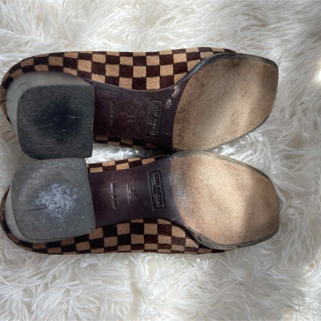 最大15%OFFクーポン ダミエ ルイヴィトン - VUITTON LOUIS ローファー レザー ハラコ 靴