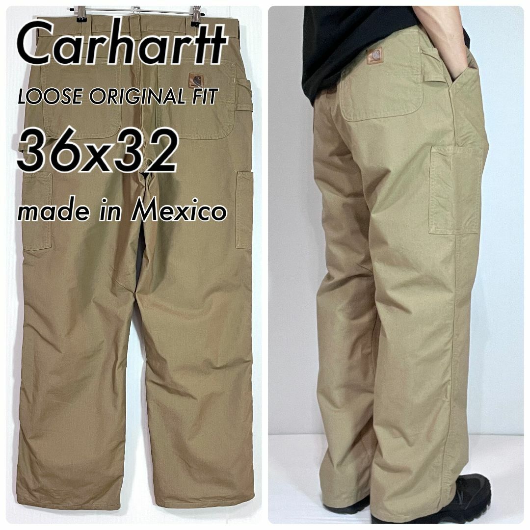 carhartt - 超美品 カーハート W36 L32 ダークカーキ ライト carhartt - 超美品 カーハート W36 L32 ダークカーキ ライト