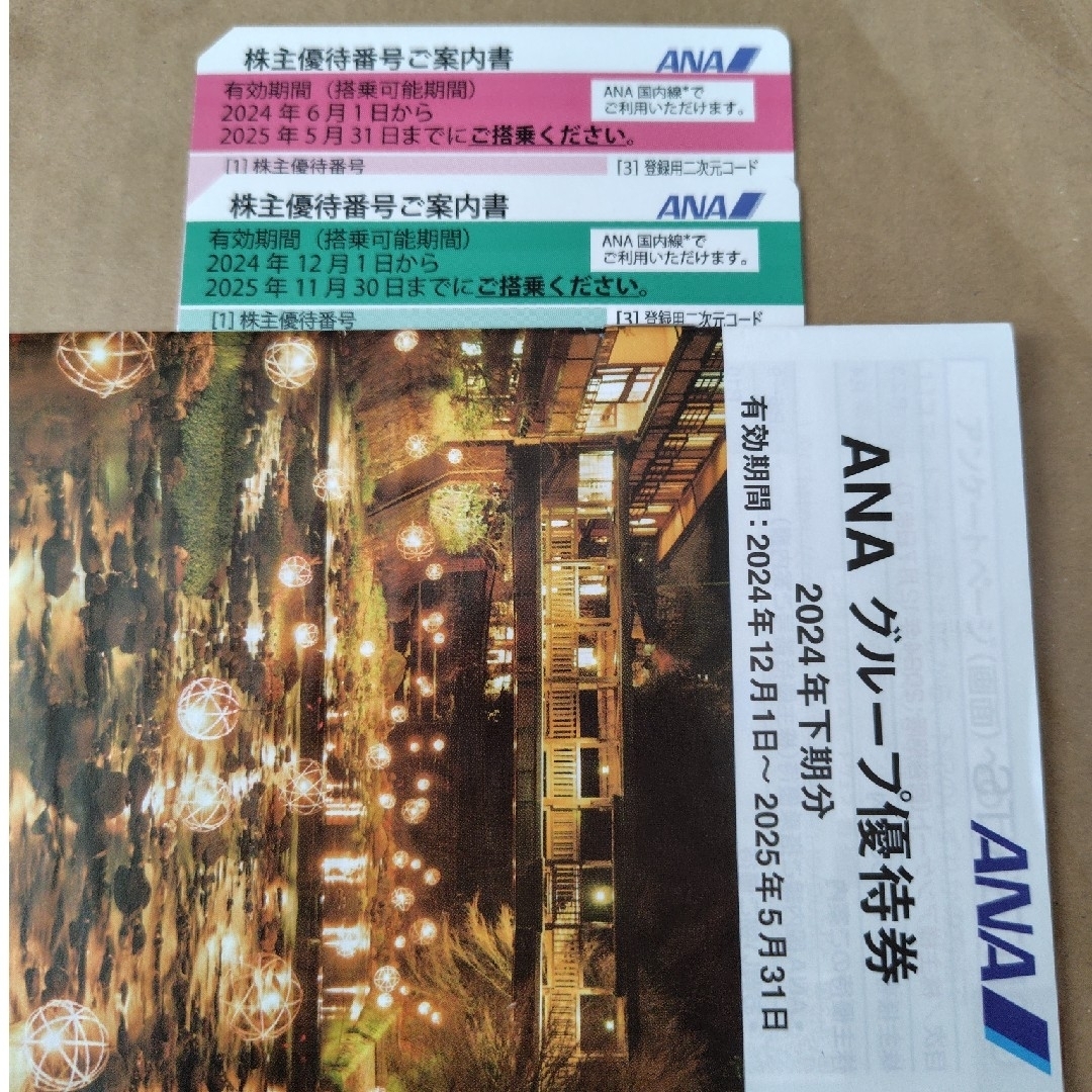ANA(全日本空輸)(エーエヌエー(ゼンニッポンクウユ))のANA 株主優待券 2枚 冊子 1冊 チケットの優待券/割引券(その他)の商品写真