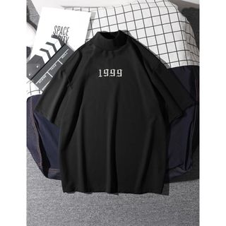 シーイン(SHEIN)の試着のみ！美品　ブラック Tシャツ 1999刺繍(Tシャツ/カットソー(半袖/袖なし))