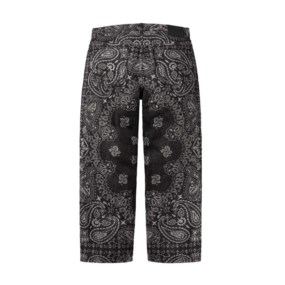 Supreme - Supreme Bandana Jacquard Baggy Jean 30 黒の通販 by Supreme - Supreme Bandana Jacquard Baggy Jean 30 黒の通販 by