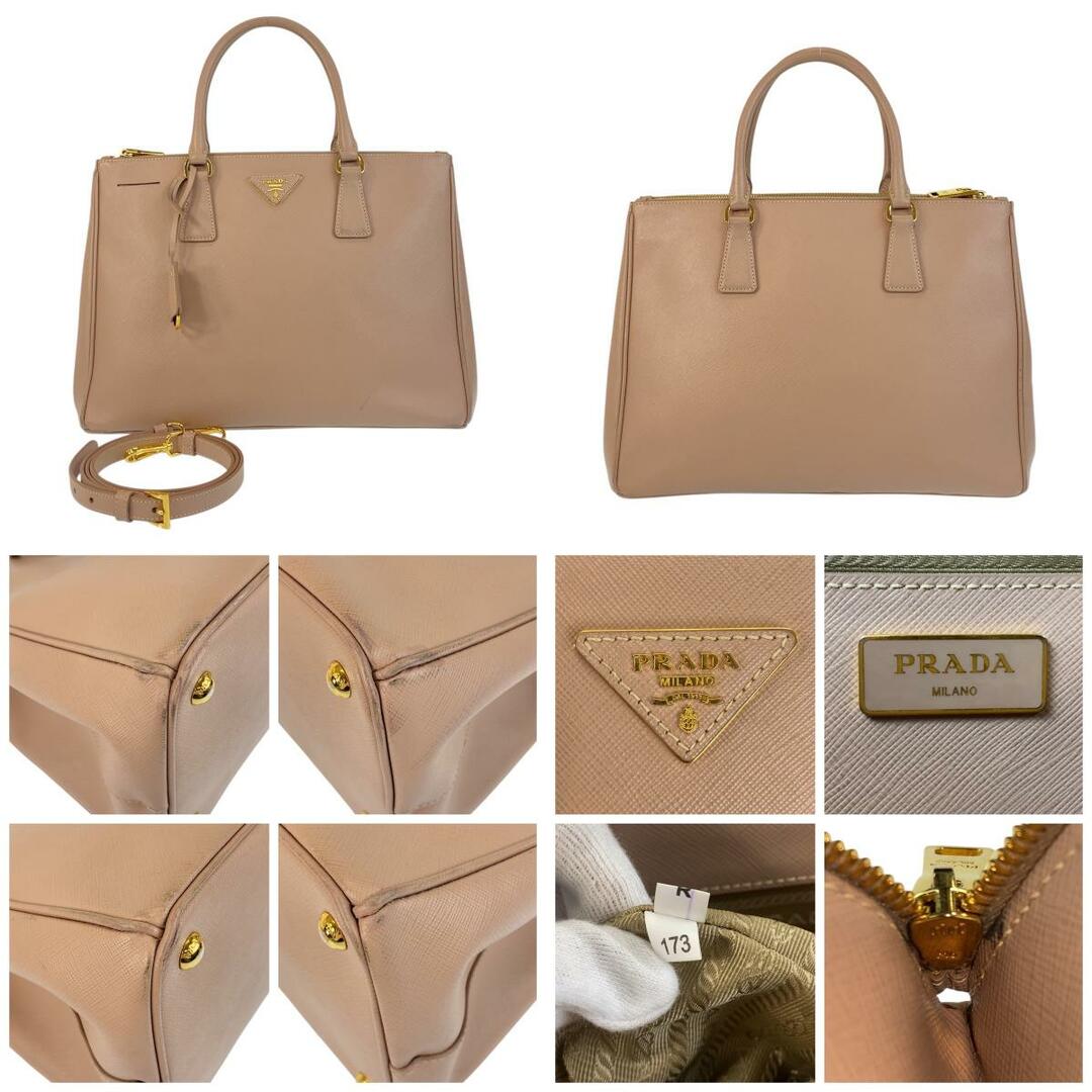 PRADA - PRADA プラダ サフィアーノ ガレリア 三角ロゴプレート PRADA - PRADA プラダ サフィアーノ ガレリア 三角ロゴプレート