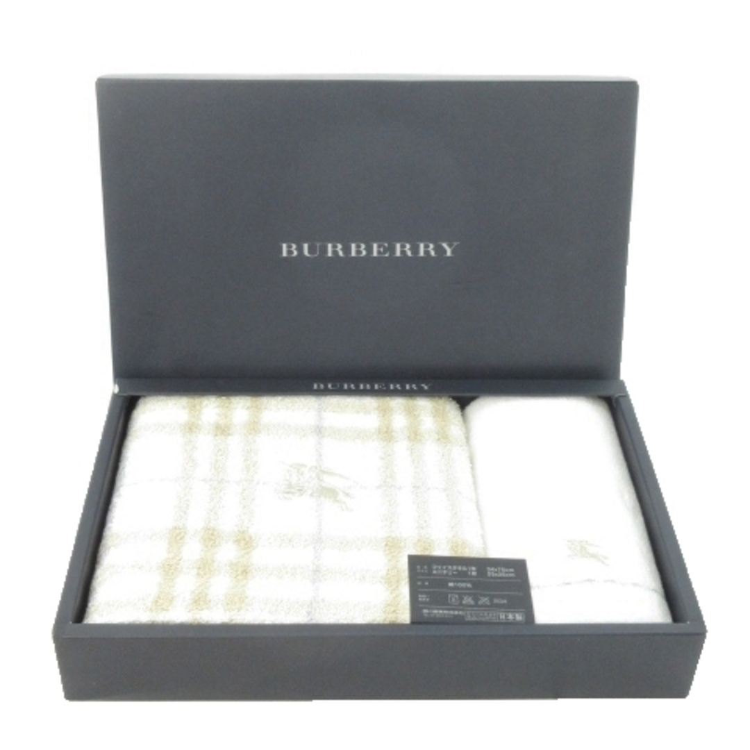 BURBERRY - バーバリー タオルセット 2点セット フェイスタオル BURBERRY - バーバリー タオルセット 2点セット フェイスタオル