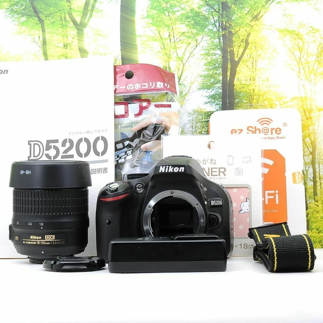 Nikon - スマホ転送OK☆Nikon D5200一眼レフ☆高画質一眼レフの Nikon - スマホ転送OK☆Nikon D5200一眼レフ☆高画質一眼レフの