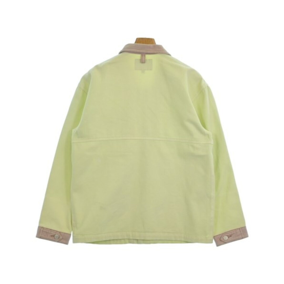 STUSSY - STUSSY ステューシー カバーオール S 黄緑 【古着 STUSSY - STUSSY ステューシー カバーオール S 黄緑 【古着