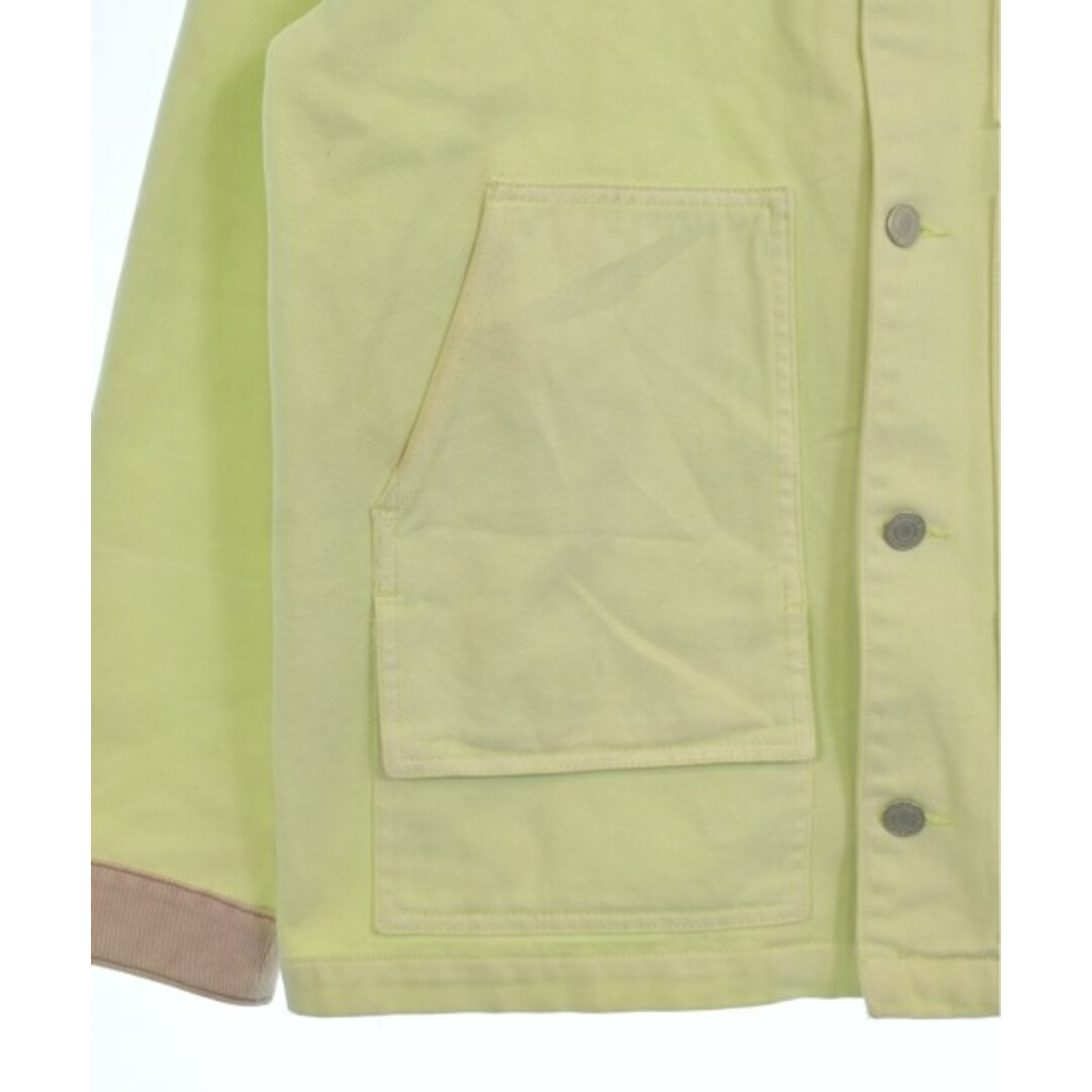 STUSSY - STUSSY ステューシー カバーオール S 黄緑 【古着 STUSSY - STUSSY ステューシー カバーオール S 黄緑 【古着