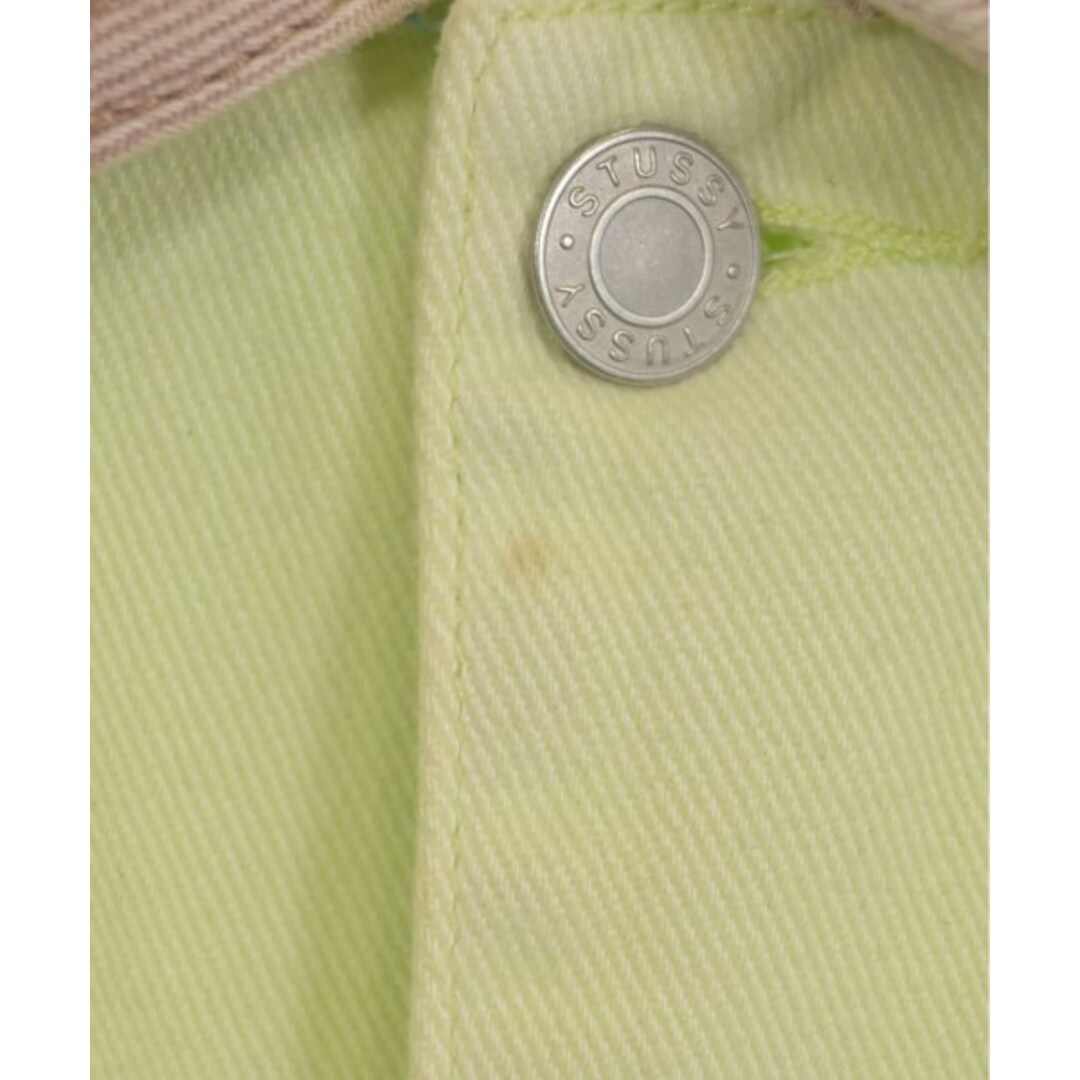 STUSSY - STUSSY ステューシー カバーオール S 黄緑 【古着 STUSSY - STUSSY ステューシー カバーオール S 黄緑 【古着