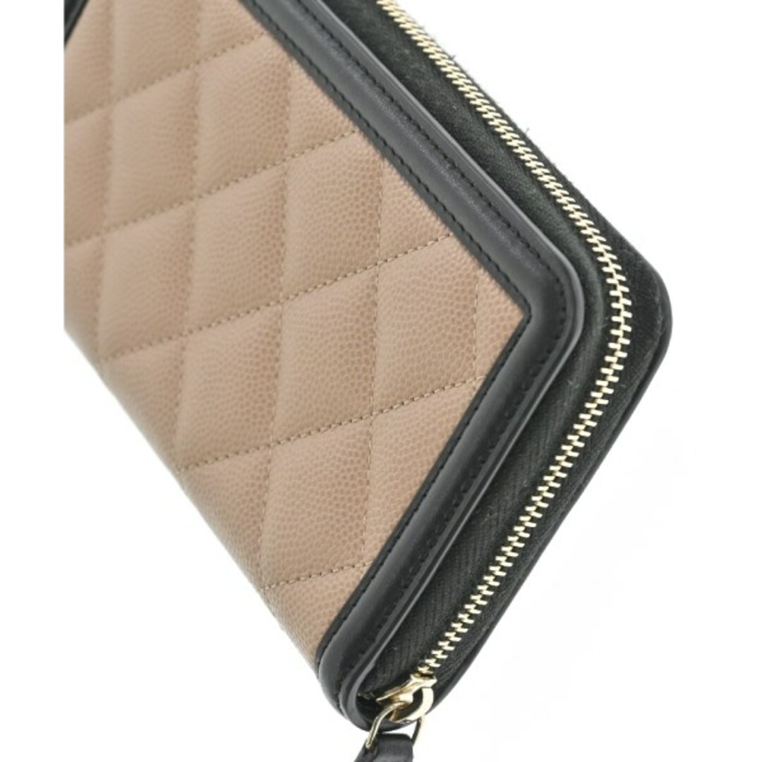 CHANEL - CHANEL シャネル 財布・コインケース - ベージュx黒 CHANEL - CHANEL シャネル 財布・コインケース - ベージュx黒