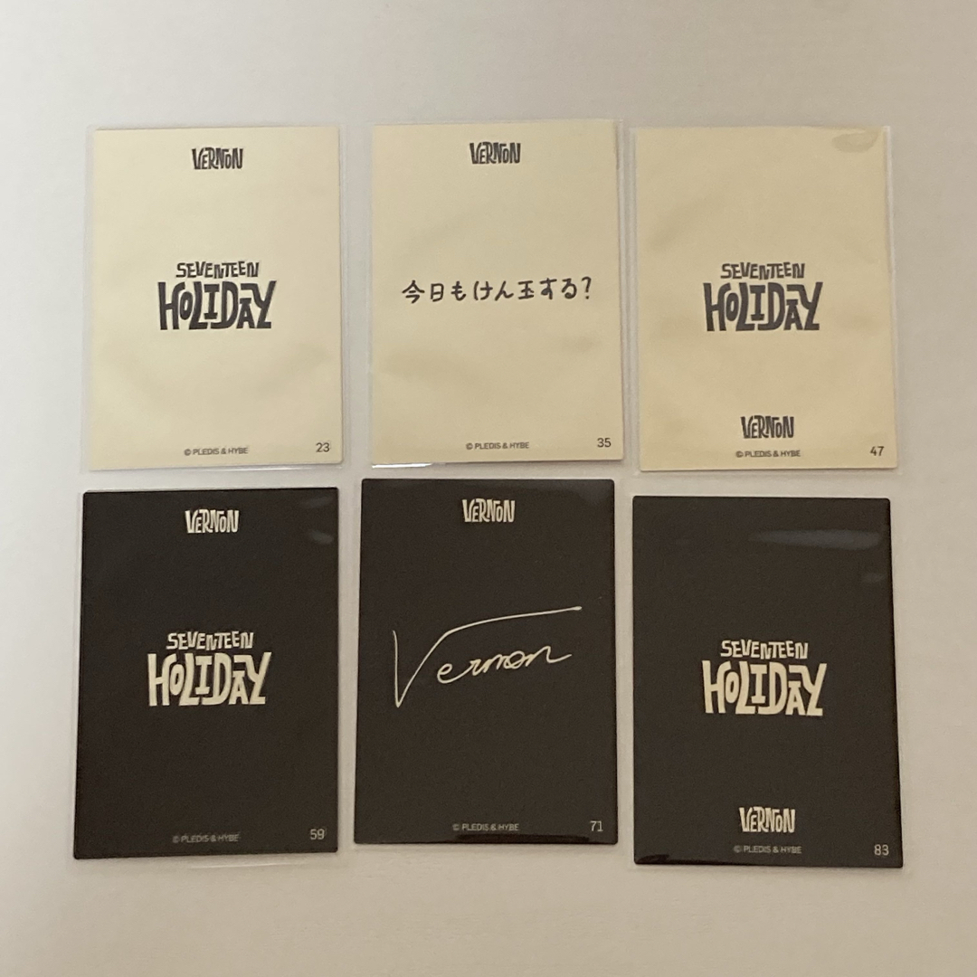 seventeen HOLIDAY トレカ バーノン 6枚セット セミコンプの通販 seventeen HOLIDAY トレカ バーノン 6枚セット セミコンプの通販