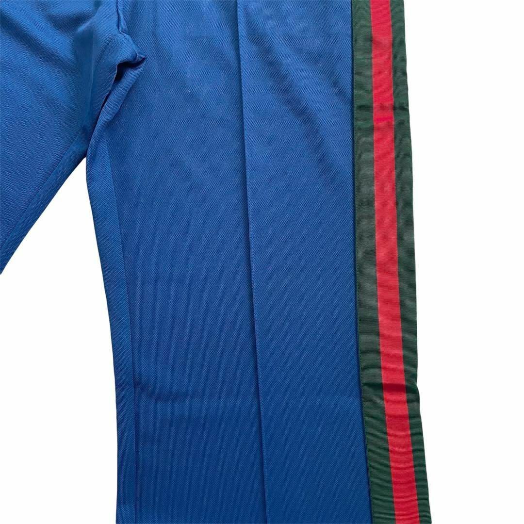 GUCCI(グッチ)のADIDAS x GUCCI ジョガーパンツ ブルー 青 Lサイズ メンズのパンツ(スラックス)の商品写真